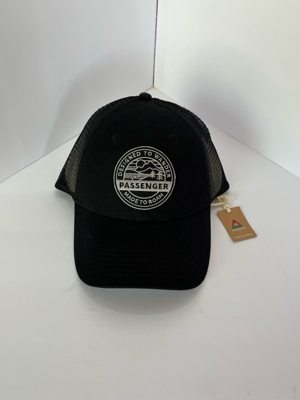Passenger Odyssey Mesh Snapback Cap Black NWT Trucker Cap